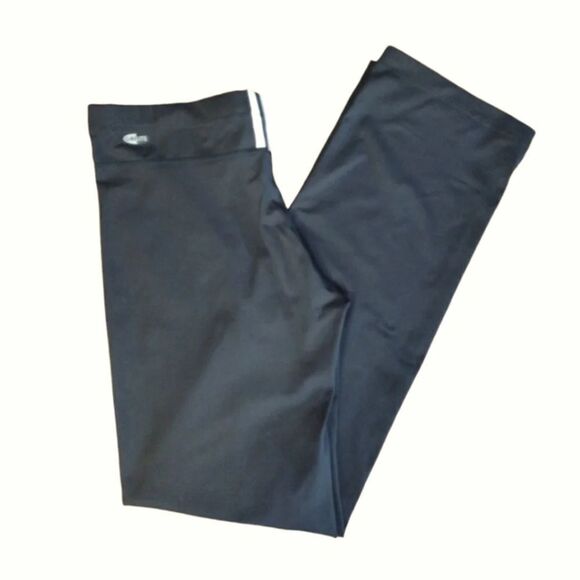 VTG Y2K Adidas Black High Rise Straight Leg Workout Leggings Pants XL - Picture 8 of 14